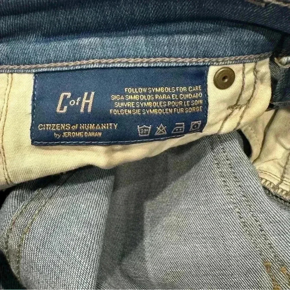 CITIZENS OF HUMANITY Thompson medium rise skinny 29” jeans 25 women’s - Picture 3 of 9